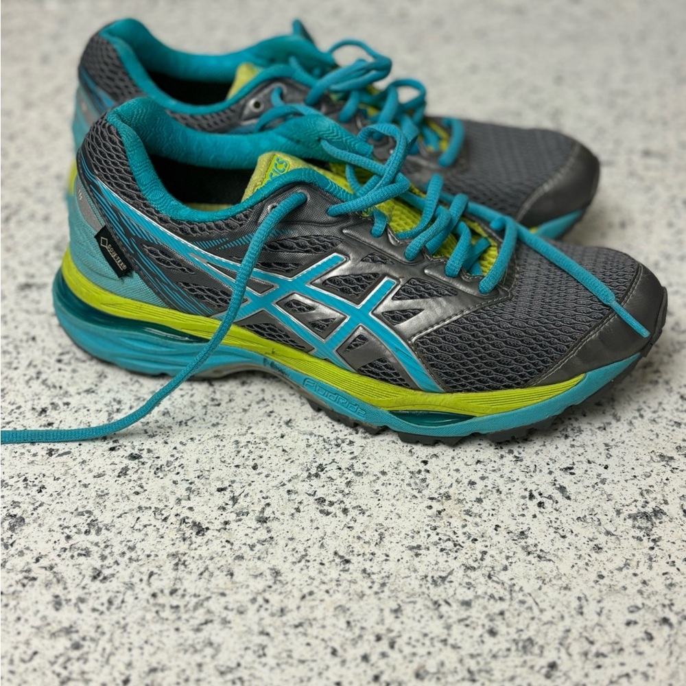 Asics Womens Gel Cumulus 18 GTX T6D8N Gray Running Shoes Sneakers Size:7.5